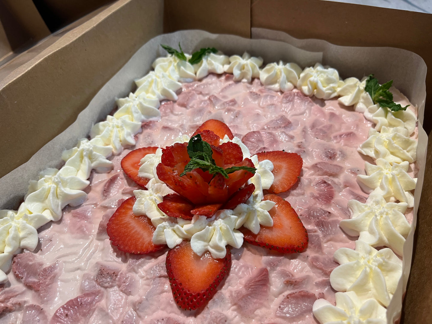 Keto Strawberry Cake