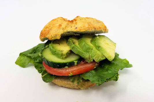 Keto Avocado Veggies Sandwich Gluten-Free